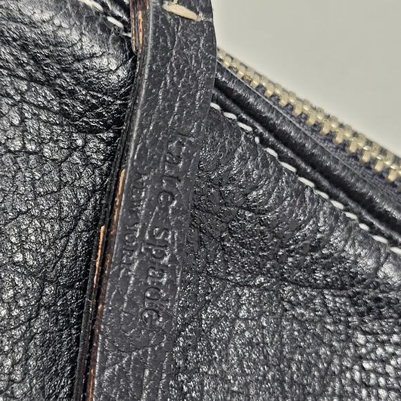 Kate Spade New York Black Pebbled Leather Hand Bag Single Handle Strap - Picture 7 of 10